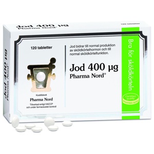 Pharma Nord Jod 400 µg 120 tabletter produkt bild