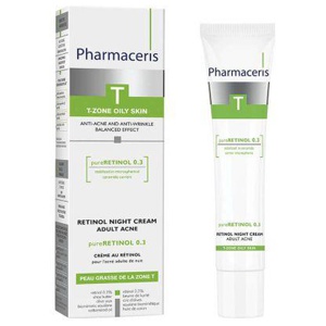 Pharmaceris T Pure-Retinol öökreem kombineeritud ja rasusele nahale 40 ml toote pilt