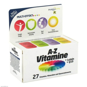 Pharmavital A-Z Vitamine + Lutein + Q10 Tabletten, 60 St Tabletten Produktbild