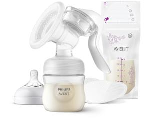 Philips Avent Comfort manuell bröstpump + 1 Flaska produkt bild