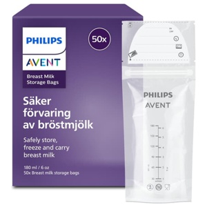 Philips Avent Förvaringspåsar för Bröstmjölk 50 st produkt bild