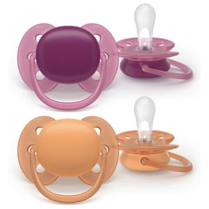 Philips Avent Pacifier ultra soft SOOTHER SOFT 18+ mån 2-pack produkt bild