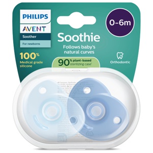 Philips Avent Soothie Heart smokk 0-6 måneder blå 2 stk produktbilde