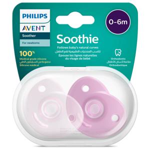 Philips Avent Soothie Napp för Nyfödda 0-6 mån 2 pack produkt bild