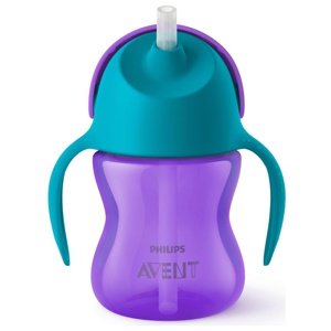 Philips Avent Straw Cup, Lilla/turkis, 1 stk. produktbilde