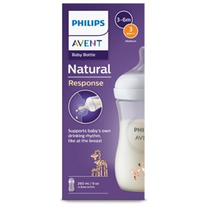 Philips Avent tåteflaske Natural Response Giraffe 260 ml produktbilde
