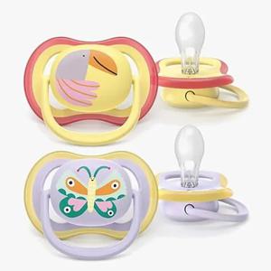 Philips Avent Ultra Air Napp 0-6&nbsp;mån 2-pack Lila/Gul produkt bild