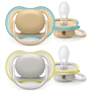 Philips Avent Ultra Air-Napp 0-6 mån Beige/Vit produkt bild