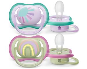 Philips Avent Ultra Air napp 0-6 månader Lila/Grön produkt bild