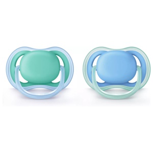 Philips Avent Ultra Air-Napp 6-18 mån Grön/Blå produkt bild