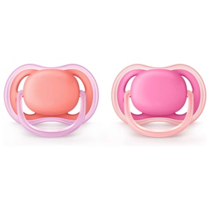 Philips Avent Ultra Air-Napp 6-18 mån Rosa/Orange produkt bild