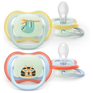 Philips Avent Ultra Air Napp Natt 0-6&nbsp;mån 2-pack Blå/Grön produkt bild