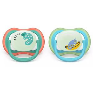 Philips Avent Ultra Air Napp Natt 6-18&nbsp;mån 2-pack Blå/Turkos produkt bild