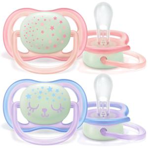Philips Avent Ultra Air napp 2-pack - orange och blå produkt bild