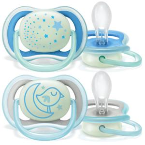 Philips Avent Ultra Air Night-Napp 6-18m Blå produkt bild