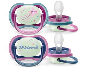 Philips Avent Ultra Air Nattnapp 6-18 månader Blå/Lila produkt bild