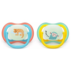 Philips Avent Ultra Air Nattnapp Gul & Orange 18&nbsp;mån+ 2-pack produkt bild