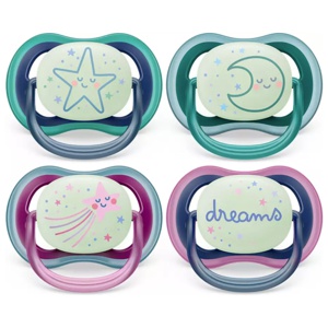 Philips Avent Ultra Air Night-Napp 6-18m 2 st. nappar produkt bild