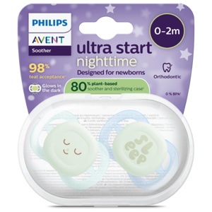 Philips Avent Ultra Start Night smokk 0-2 måneder blå/grønn 2 stk produktbilde