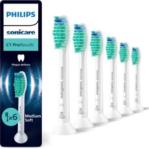 Philips Sonicare ProResults plaque control ProResults HX6016 6-pack borsthuvuden 6 styck Vit 3 månad (er) Medium Philips produkt bild