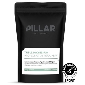 Pillar Performance Triple Magnesium Professional Recovery Powder Lemon Lime Pouch 200g produkt bild