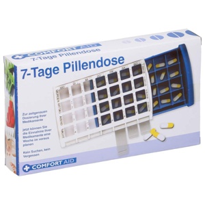Pillendose 7 Tage + 4 Fächer je Tag Kunststoff, 1 St n.v. Produktbild