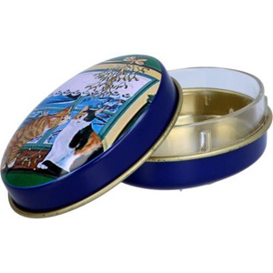 PILLENDOSE oval Katzen Motiv Produktbild