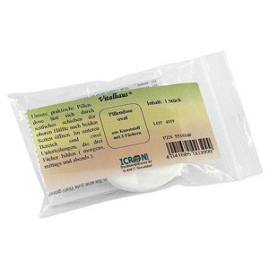 PILLENDOSE oval Kunststoff 3 Fächer Vitalhaus Produktbild