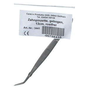 PINZETTE Zahn gebogen 13 cm Produktbild