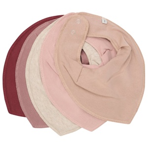 PIPPI Bandana Bib Solid New Maroon Onesize 5-pack produkt bild