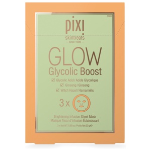 Pixi Glow Glycolic Boost Sheet Mask 3-pack produkt bild