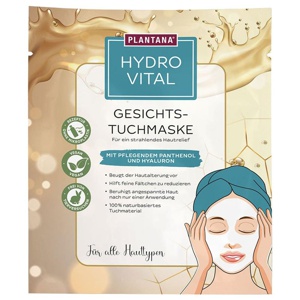 PLANTANA Gesichtstuchmaske Hydro Vital 1 St Gesichtsmaske Produktbild