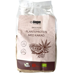 Planteprotein m. kakao vegansk Øko. - 450 gram produktbillede