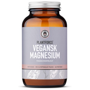 Plantforce Magnesium passionsfrugt 150 g. produktbillede