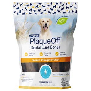 ProDen PlaqueOff Dental Care Bones - Kyckling & pumpa 482 g produkt bild