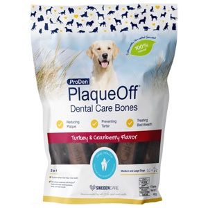 PlaqueOff Dental Bones Turkey & Cranberry Flavor 485 g produkt bild
