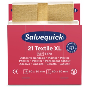 Plåster Salvequick refill - 21 Textile XL - 126 st produkt bild
