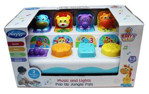 Playgro Music And Lights Pop Up Jungle Pals 12m+ produkt bild