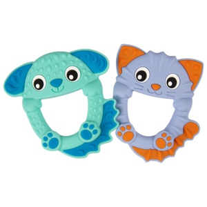 Playgro Soothe & Chew Silicone Teethers 3m+ 2-pack produkt bild