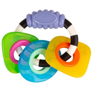 Playgro Textured Teething Rattle 0m+ produkt bild
