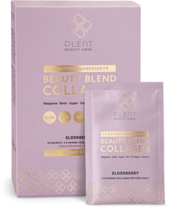 Plent Beauty Blend Collagen Elderberry 30 stk. produktbillede