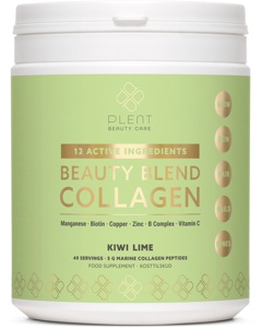 Plent Beauty Blend Collagen Kiwi Lime 265 g produktbillede