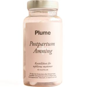 Plume Kosttillskott Postpartum + Amning 60 kapslar produkt bild