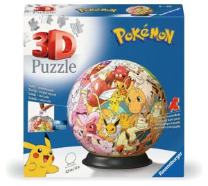 Pokémon 3D Pusselboll Multicharacter 72-bitar produkt bild
