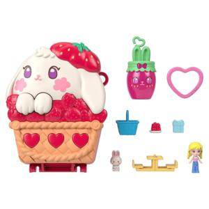 Polly Pocket Core Compact Strawberry Bunny Basket produkt bild