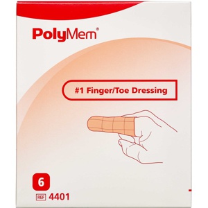 PolyMem Finger/Tå bandage Nr. 1 Small 6 stk produktbillede