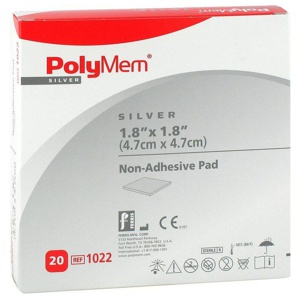 Polymem Silber Pad 5x5cm, 20 St n.v. Produktbild