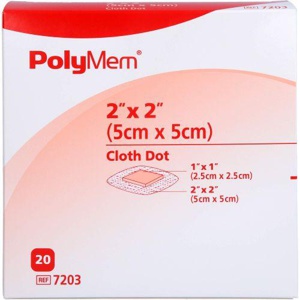 POLYMEM Wund Pad m.selbstkleb.Fix.Vlies 5x5 cm Produktbild