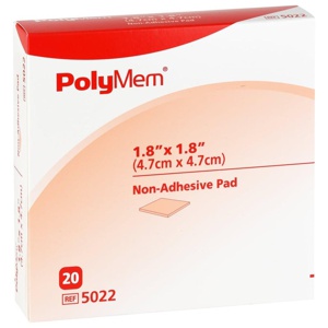 POLYMEM Wund Pad n.klebend 5x5 cm Produktbild