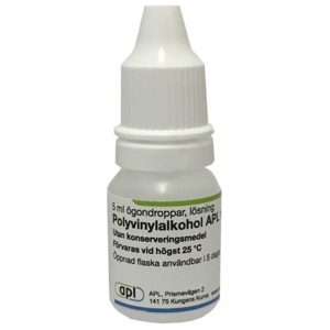 Polyvinylalkohol APL, ögondroppar, lösning 1,4 %, 4 X 5 ml produkt bild